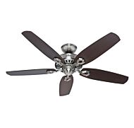 Hunter Builder Elite 52 Inch Indoor Ceiling Fan in Brushed Nickel