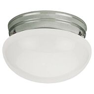 Webster 1-Light Flush Mount in Brushed Nickel