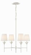 Broche 4-Light Chandelier in Matte White