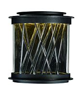 Maxim Lighting Bedazzle 10.75 Inch 2 Light Outdoor Wall Mount in Texture Ebony