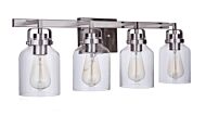 Craftmade Foxwood 4 Light Bathroom Vanity Light in Brushed Polished Nickel