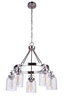 Craftmade Foxwood 5 Light Chandelier in Brushed Polished Nickel