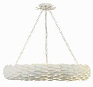 Broche 8-Light Pendant in Matte White