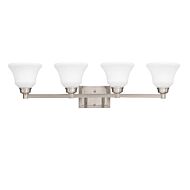 Kichler Langford 4 Light Bathroom Vanity Light in Brushed Nickel