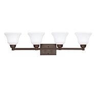 Kichler Langford 4 Light Bathroom Vanity Light Wall in Olde Bronze