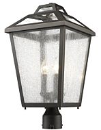 Z-Lite Bayland 3-Light Outdoor Post Mount Fixture Light In Oil Rubbed Bronze