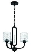 Craftmade Collins 3 Light Chandelier in Flat Black