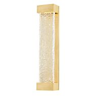 Wharton LED Wall Sconce in Aged Brass by Hudson Valley