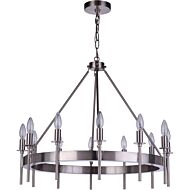 Craftmade Larrson 12 Light Chandelier in Brushed Polished Nickel