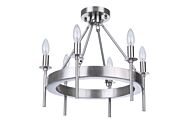 Craftmade Larrson 6 Light Ceiling Light in Brushed Polished Nickel