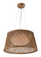 Maxim Lighting Bahama 20.25 Inch Pendant in Natural Finish