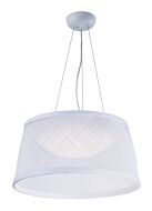 Maxim Lighting Bahama 20.25 Inch Pendant in White Finish