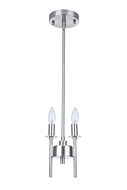 Craftmade Larrson 2 Light Mini Pendant in Brushed Polished Nickel