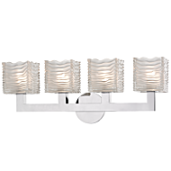 Hudson Valley Sagamore 4 Light 24 Inch Bathroom Vanity Light in Polished Chrome