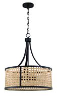 Craftmade Malaya 6 Light Pendant Light in Aged Bronze Brushed