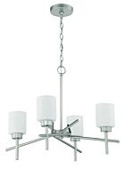 Craftmade Cadence 4 Light Chandelier in Satin Nickel