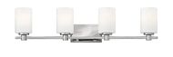 Hinkley Karlie 4-Light Bathroom Vanity Light In Chrome