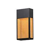 Lattice LED Outdoor Wall Sconce in Black by Maxim