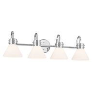 Farum 4-Light Bathroom Vanity Light in Chrome