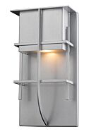 Z-Lite Stillwater 1-Light Outdoor Wall Sconce In Silver