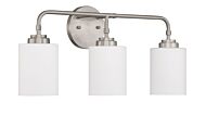 Craftmade Stowe 3 Light Bathroom Vanity Light in Brushed Polished Nickel