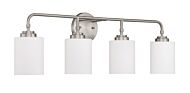 Craftmade Stowe 4 Light Bathroom Vanity Light in Brushed Polished Nickel