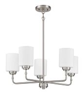 Craftmade Stowe 5 Light Chandelier in Brushed Polished Nickel