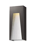 Z-Lite Millenial 1-Light Outdoor Wall Sconce In Bronze Silver