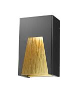 Z-Lite Millenial 1-Light Outdoor Wall Sconce In Black Gold