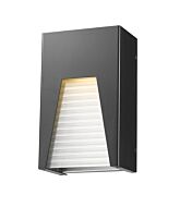 Z-Lite Millenial 1-Light Outdoor Wall Sconce In Black Silver