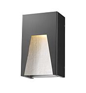 Z-Lite Millenial 1-Light Outdoor Wall Sconce In Black Silver