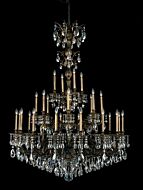 Milano 28 Light Chandelier in Etruscan Gold by Schonbek