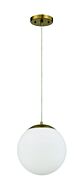 Craftmade Gaze 1-Light Pendant in Satin Brass