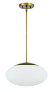 Craftmade Gaze 1-Light Pendant in Satin Brass