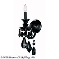 Hamilton One Light Wall Sconce in Jet Black by Schonbek