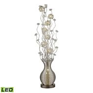 Uniontown 10-Light LED Floor Lamp in Silver