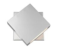 Z-Lite Quadrate 1-Light Outdoor Wall Sconce In Silver