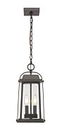 Z-Lite Millworks 2-Light Outdoor Chain Mount Ceiling Fixture Light In Oil Rubbed Bronze