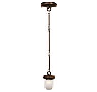 Kalco Newport 1 Light Mini Pendant in Satin Bronze