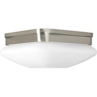 Appeal - Opal 2-Light Flush Mount in Brushed Nickel