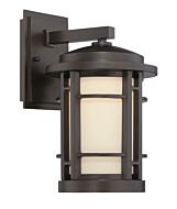 Barrister LED Wall Lantern in Burnished Bronze