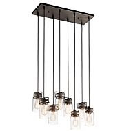 Eight Light Linear Chandelier by Kichler