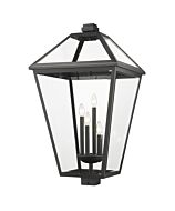 Z-Lite Talbot 4-Light Outdoor Post Mount Fixture Light In Black