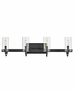 Hinkley Ryden 4-Light Bathroom Vanity Light In Black