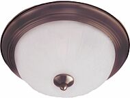 Essentials   583x Two Light Flush Mount in Oil Rubbed Bronze by Maxim