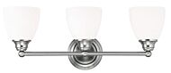 Somerville 3-Light Bathroom Vanity Light in Brushed Nickel