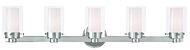 Manhattan 5-Light Bathroom Vanity Light in Polished Chrome