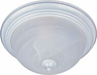 Essentials   584x One Light Flush Mount in White by Maxim