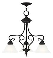 Coronado 3-Light Chandelier with Ceiling Mount in Bronze