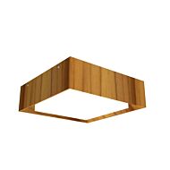 Squares LED Ceiling Mount in Teak